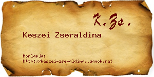 Keszei Zseraldina névjegykártya